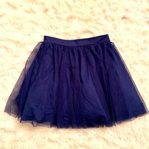 Royal blue tulle skirt NWT
